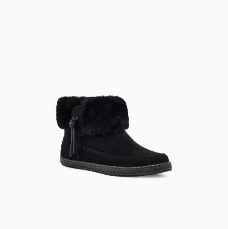 UGG Elowen Black Boots for Women (TKID75629)